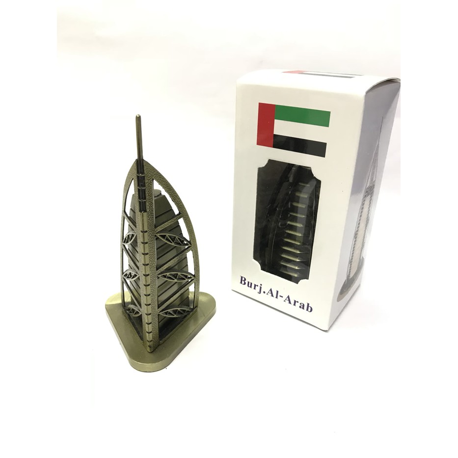 Pajangan Miniatur Burj. Al-Arab Burj Al Arab Dubai Arab 15 cm