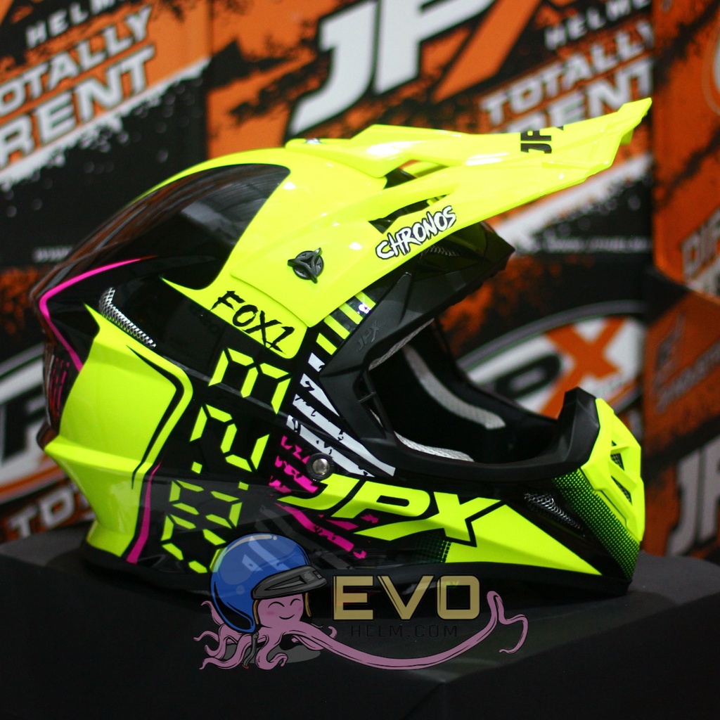 HELM JPX CROSS_SERI X23 - SUPER BLACK + GOOGLE SNAIL (ONGKIR 2KG) HELM JPX TERBARU