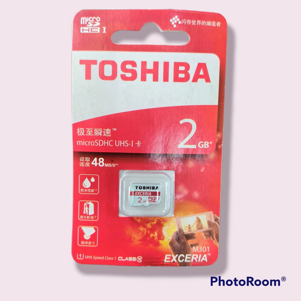 MEMORY TOSHIIBA MICRO SD  2 /4 / 8 / 16 / 32 / 64 GB