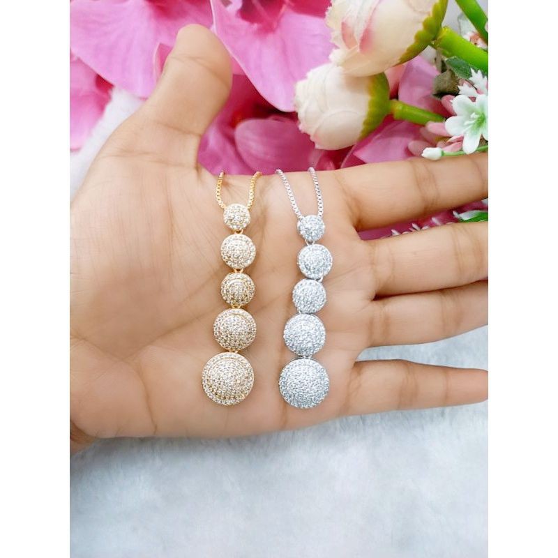 Kalung+Liontin Permata Susun5 779