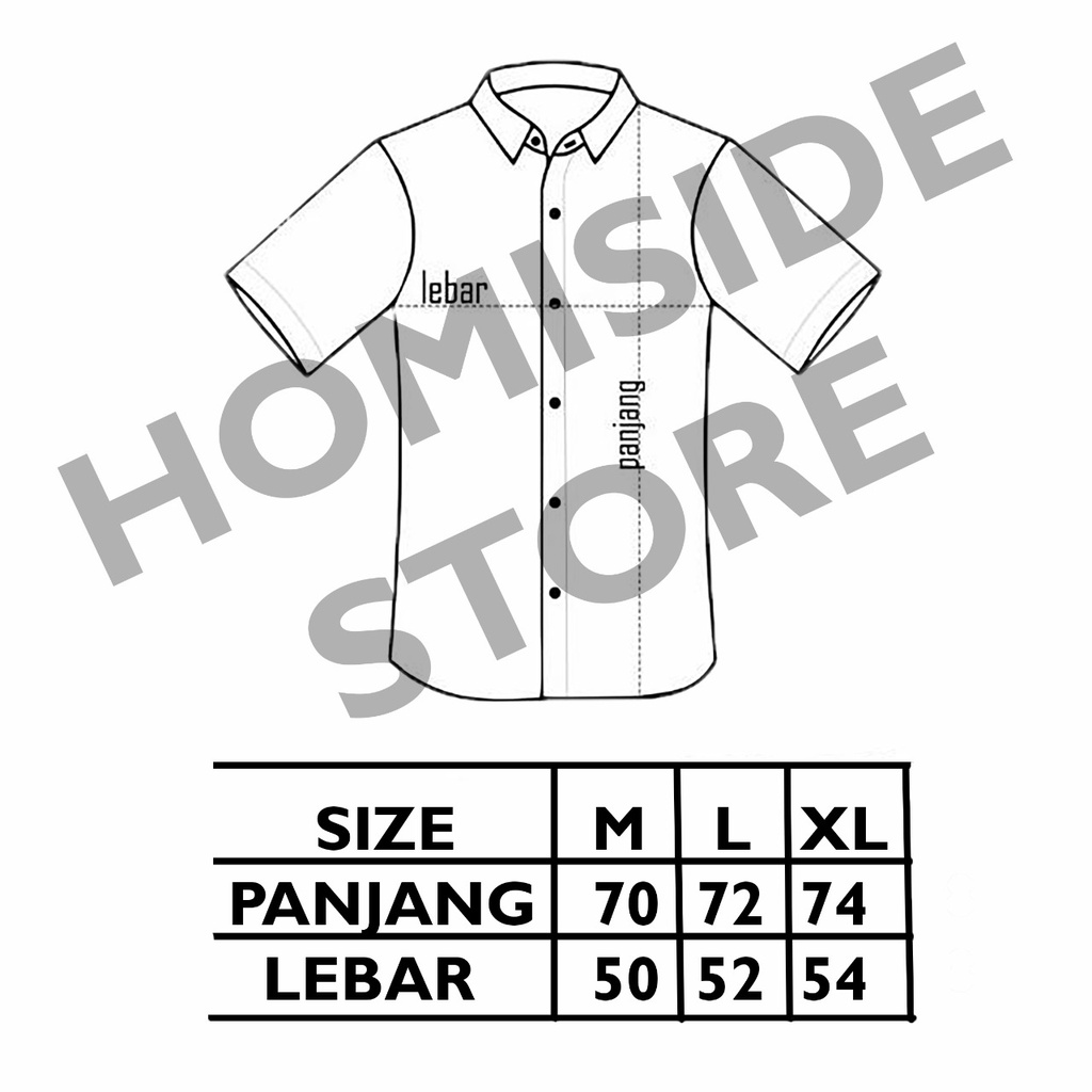 Kemeja Pria Lengan Pendek Distro Original Adem Dewasa | Baju Hem | Jozzara