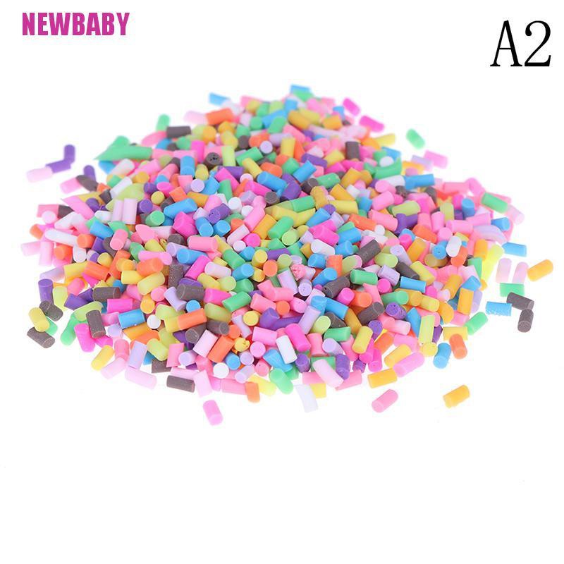 [NEWBABY] 10g/pack Polymer clay fake candy sweets sprinkles diy slime phone supplies