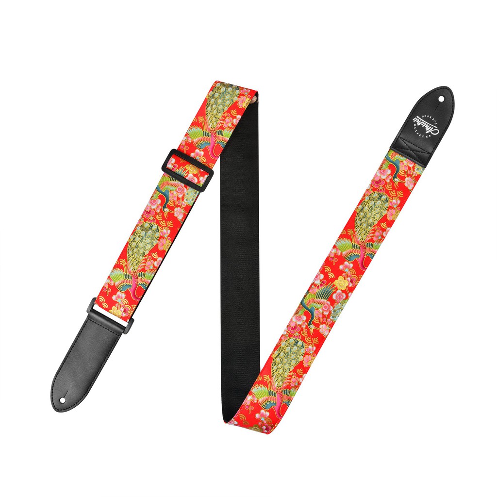 Amumu CV04P Strap Gitar motif Red Peacock