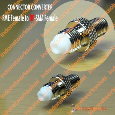 KONEKTOR CONNECTOR CONVERTER FME F (FEMALE) to RP-SMA F (FEMALE)