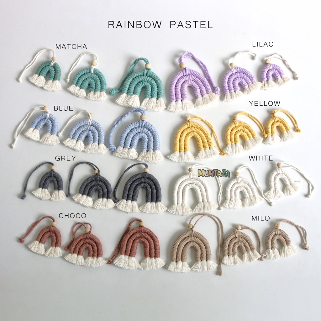 Gantungan Tas Jali - Gantungan Tas Anyaman - Ganci Rainbow