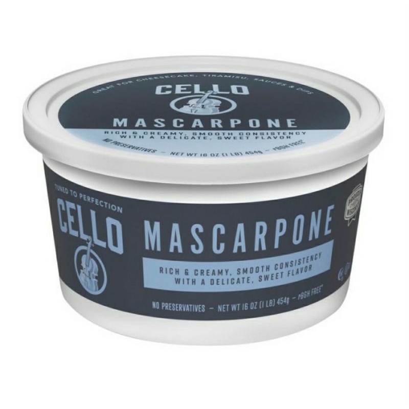 keju cello mascarpone cream cheese | 454 grm