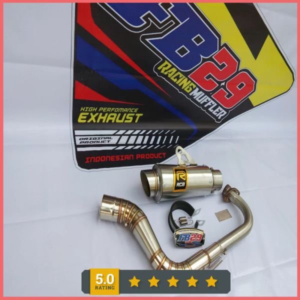 knalpot RCB MIO - BEAT - SCOOPY - FINO - VARIO 110 125 150 - MIO M3 - SOUL GT