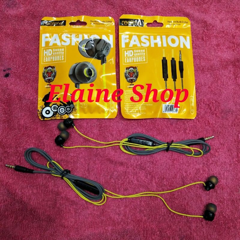 Headset Realme 5 C11 C12 XT HandFree Realme Buds 2 Plus FullBass EarPhone Headset