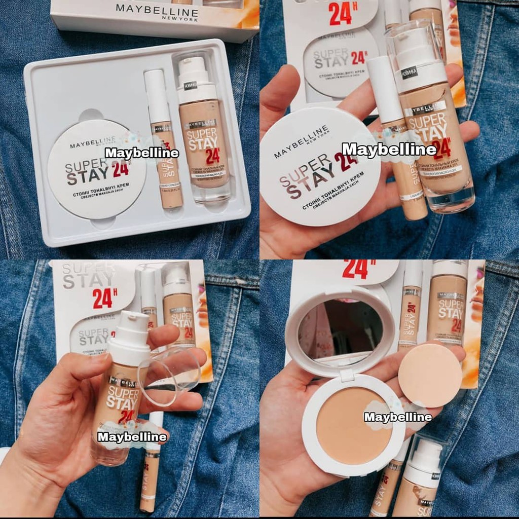 Paket Maybelline Super Stay 3in1 24H Box Putih