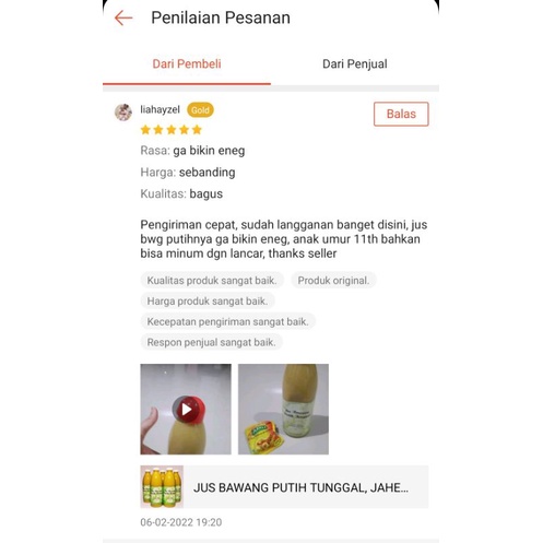 JUS BAWANG PUTIH TUNGGAL, JAHE MERAH, LEMON,  MADU, CUKA APEL DAN KAYU MANIS - Diet, Detox, Hipertensi, Asam Urat, Kolesterol, Maag, Asam Lambung, Jantung Koroner, Vertigo, Garjus, Garlic Juice 600ml