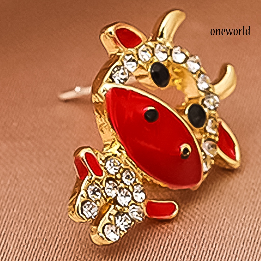 OW# 1Pair Earring Cartoon Cute Alloy Animal Stud Earing for Girl