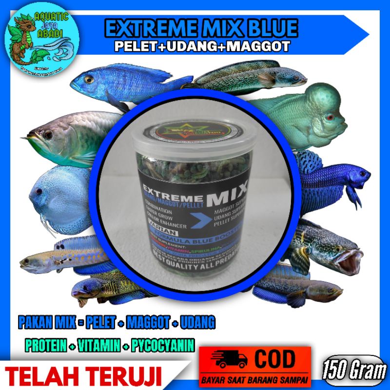 PELET PULCHRA [ EXTREME MIX] BLUE PIGMENT 150 GRAM