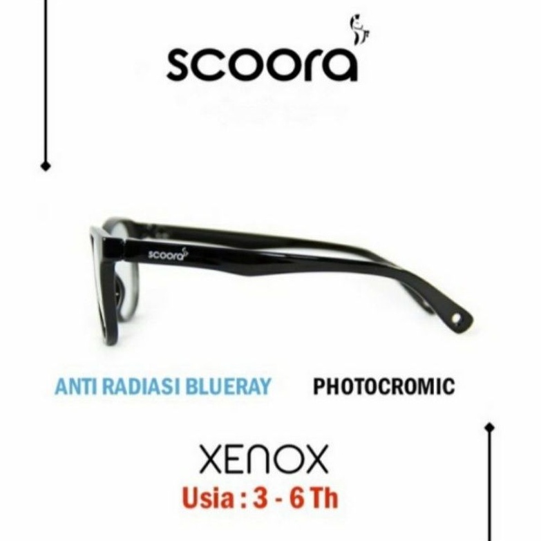 SCOORA Xenox Kacamata Anak Anti Radiasi dan Photocromic Sun Glasses