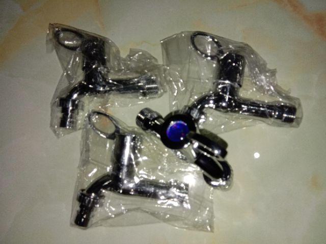 Kran Air Tembok Engkol Taman Cab - Keran Air Chrome Kamar Mandi Wc - Kran Tembok - Keran Tembok