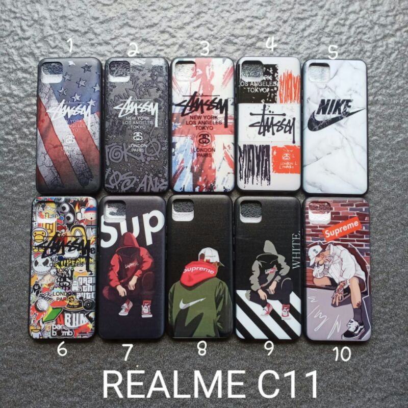 Soft case Realme C11 motif gambar cowok softcase silikon softshell soft