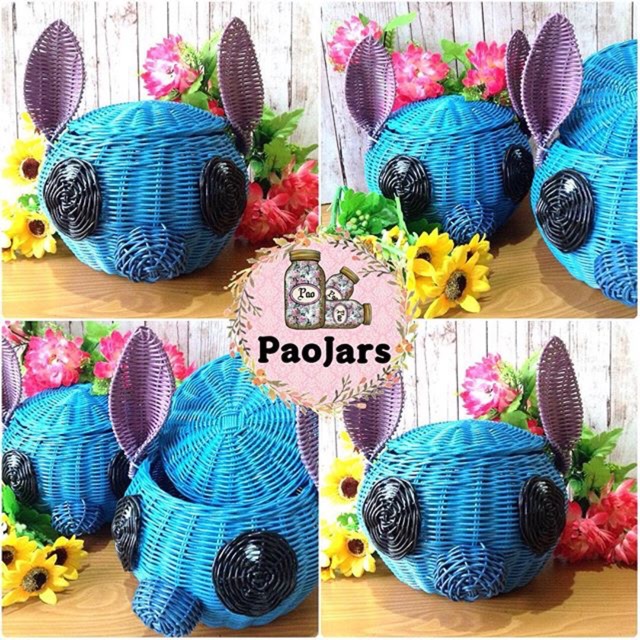 Keranjang rotan stich / keranjang rotan / kerajinan rotan