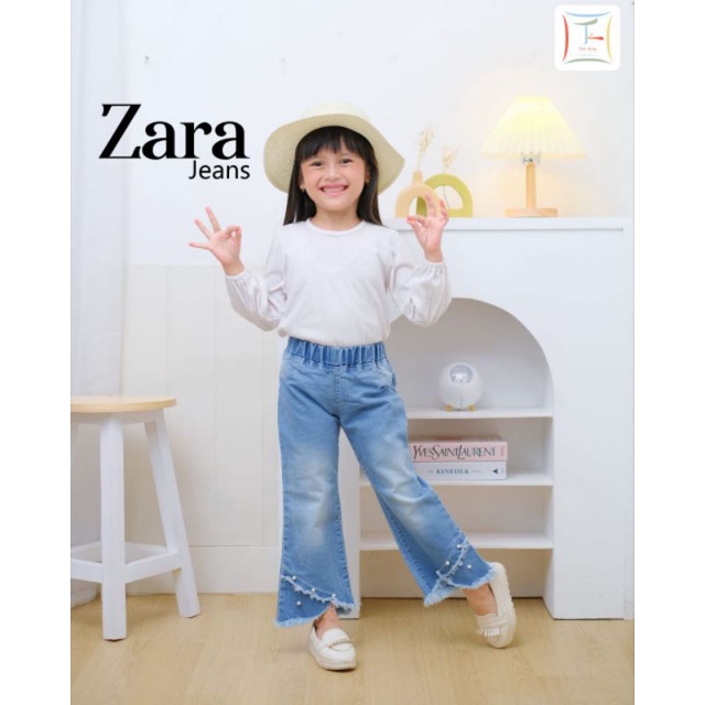 Afsheenastore Celana Jeans Anak Perempuan Yoona Zara 3-7Th