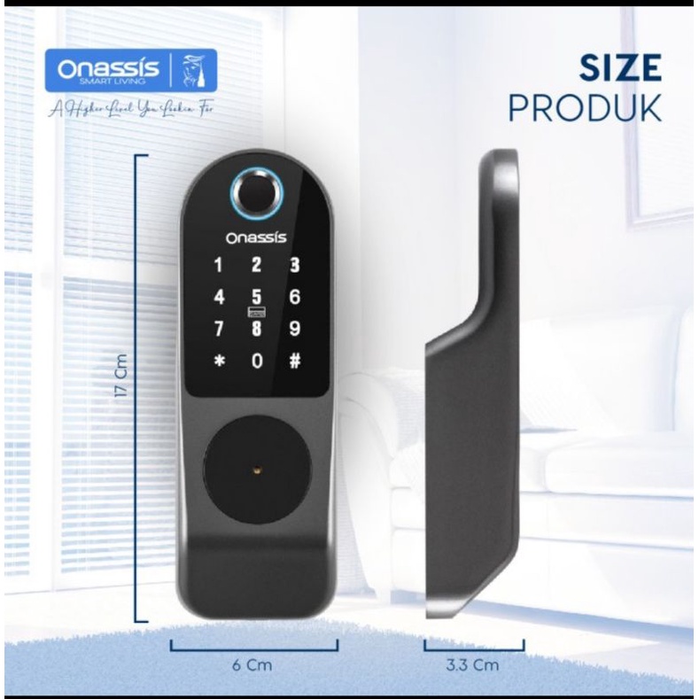 Kunci Pintu Digital Onassis K5 PRO / Smart Lock Onassis K5 PRO / Digital Lock K5 Pro