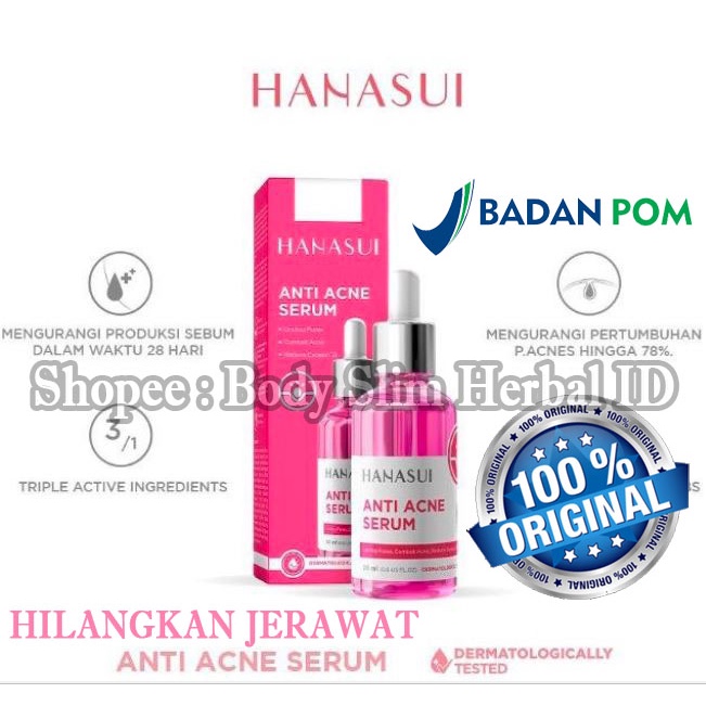 [ASLI] Serum Jerawat dan Bekas Jerawat Serum Hanasui Anti Acne 100% Ori Hanasui Acne Serum Original