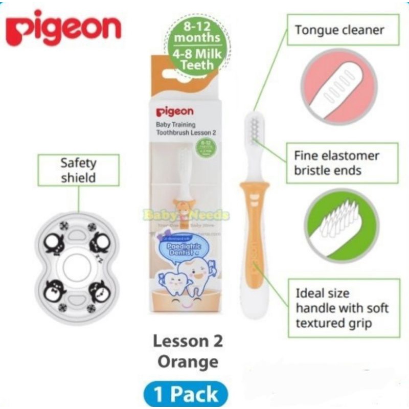 Sikat Gigi Pigeon / Pigeon Baby Training Tootbrush/ Pigeon Lesson 1 Lesson 2 Lesson 3 Lesson 123 sikat mulut bayi terapi bicara / sikat lidah bayi