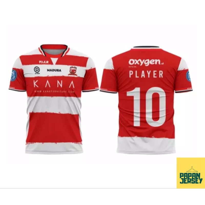 JERSEY MADURA UNITED TERBARU 2022/2023 LIGA BRI INDONESIA GRATIS NICKNAME. KAOS BOLA