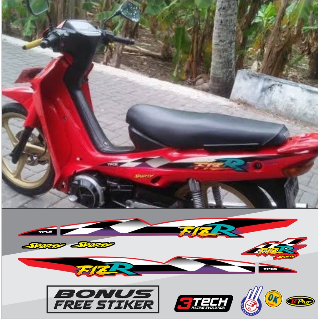 STRIPING FIZR 1997 1998 MERAH YAMAHA FIZ R VARIASI