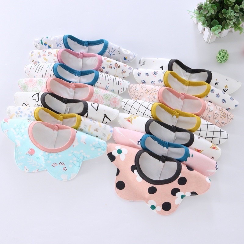 Bib Slabber Handuk Air Liur Bayi Anti Air Celemek Tadah Air Bayi MHL