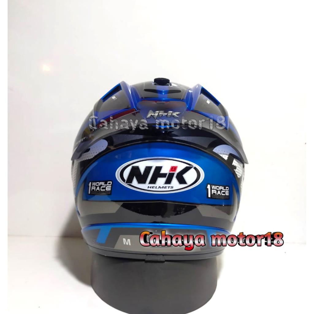 PAKET GANTENG HELM NHK GP1000 STAR BLUE|NHK FULL FACE-3