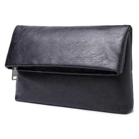 Grab Medan Tas Clutch Kulit Pria Handbag Tas Gengam Cowok Premium Import Foto asli 6011 Hitam Fashion Rhodey