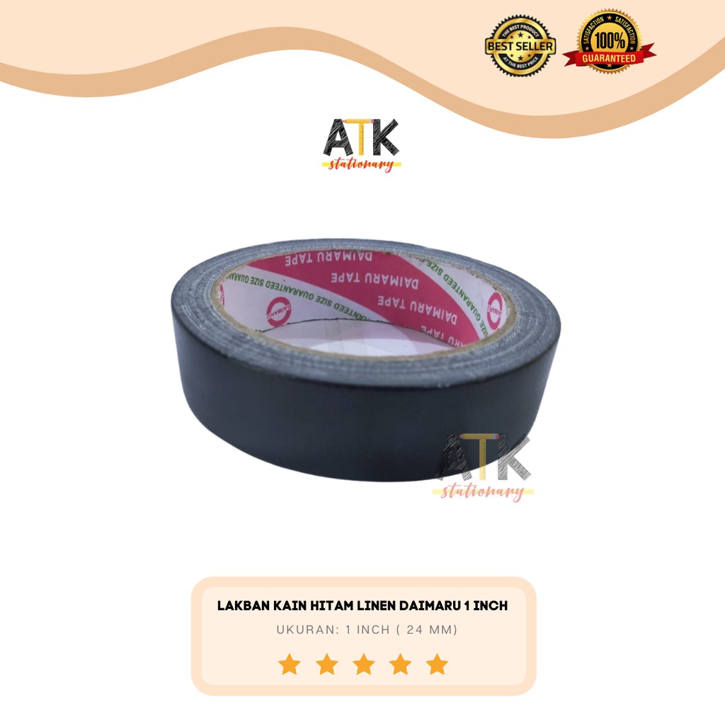 

Lakban Kain Hitam Linen 24 mm ( "1inch") Daimaru atk