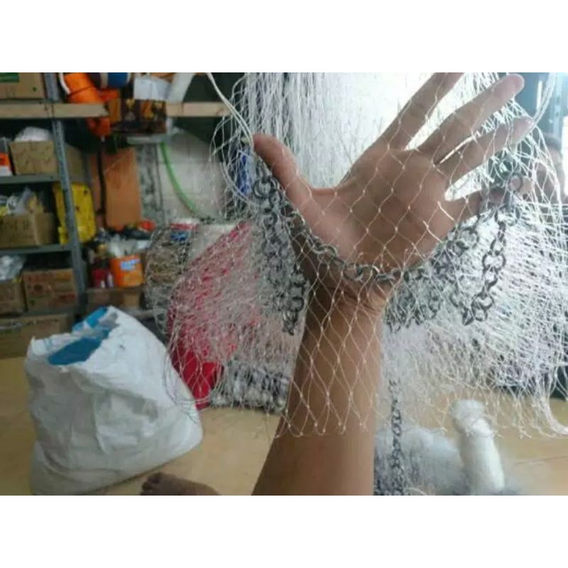 jala lempar 12 feet untuk ikan lubang 2 jari