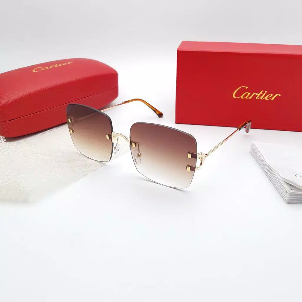 kacamata Fashion Wanita / Kacamata Wanita Cartier ST1867 Super & Free Cairan