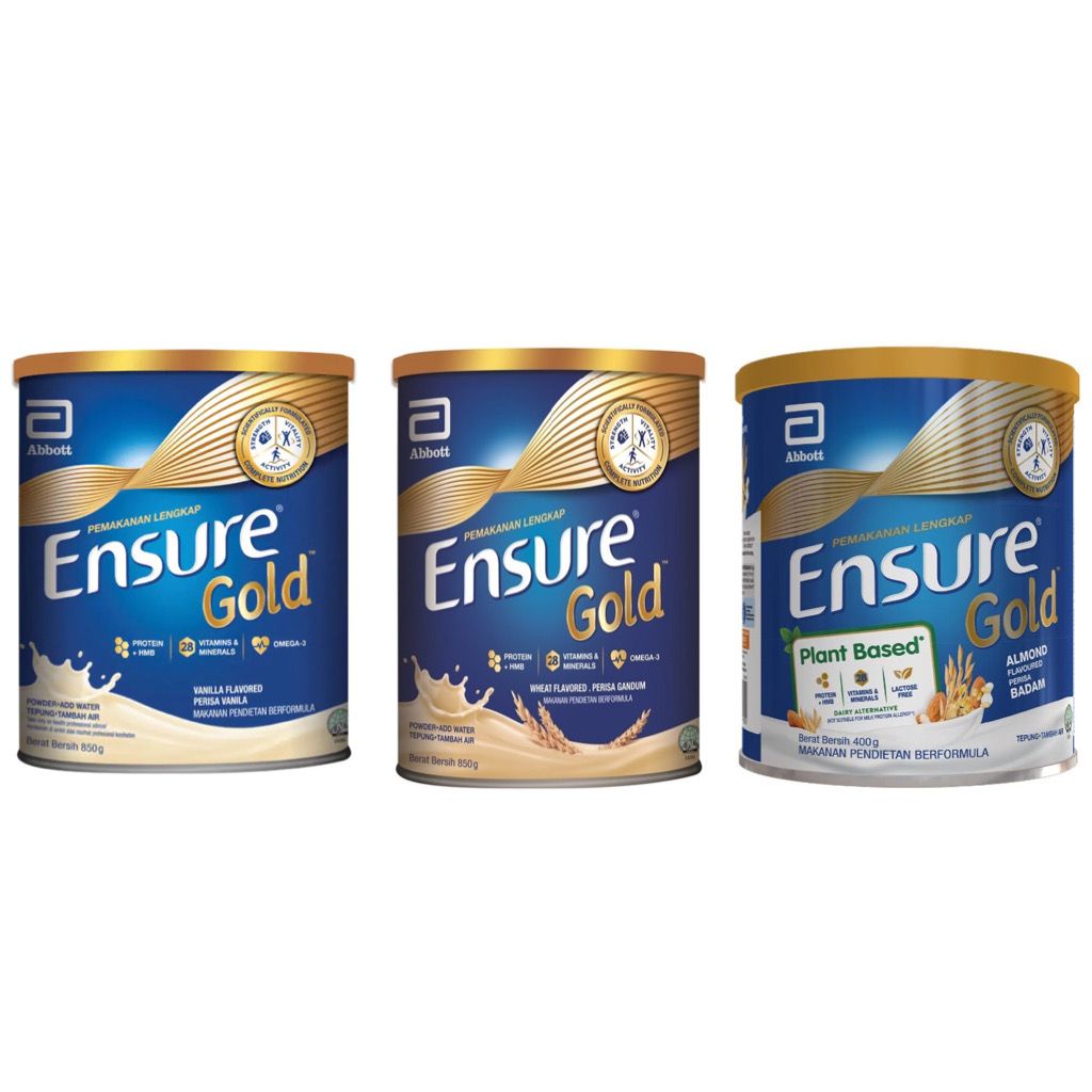 

Ensure Gold,wheat,alomd protein vitamin & mineral, omega 3