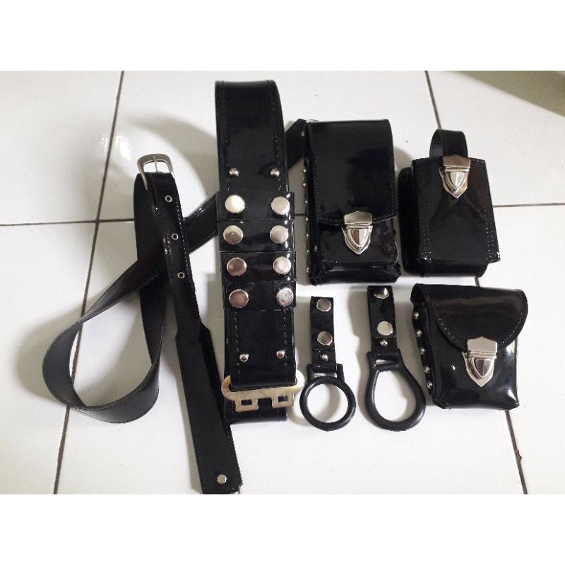 Kopel set polri kopel setelan pdl polisi satpam security polsuspas hitam