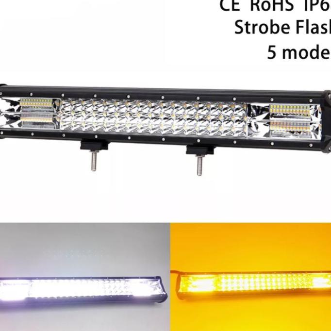 Hari Ini Lampu Led Bar Light Bar 60 Cm 2 Warna Putih Kuning 5 Mode Combo Ofroad Trendi
