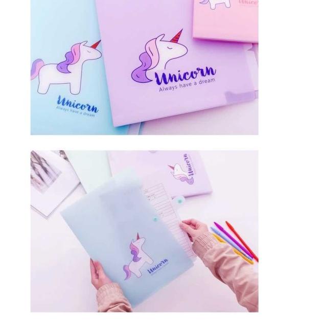

➩ Multiple Layer Folder Map/Tempat/Organizer Penyimpanan File Unicorn - Hijau ♥