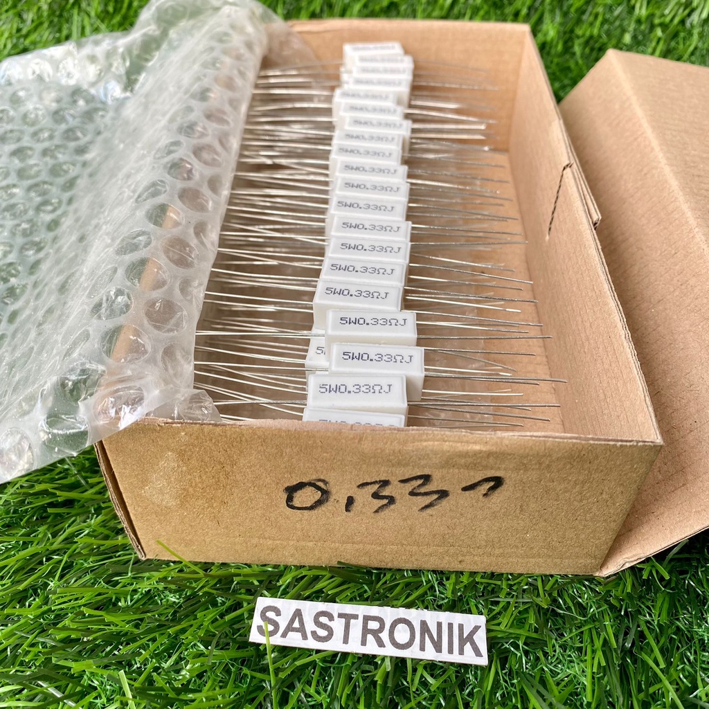 resistor kapur 0.33ohm 5w taiwan ready