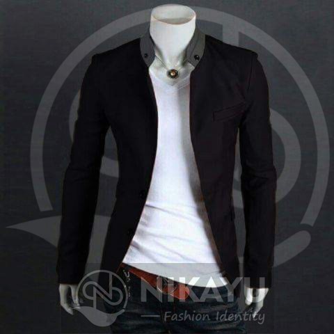 BLACK COCO - Blazer Jas Casual Koko Jasko Model baru Pria Cowok Gaul
