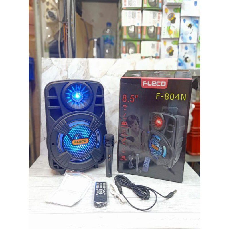 SPEAKER BLUETOOTH FLECO F 804 N + BONUS MIC, BONUS REMOT 8606 955 8604