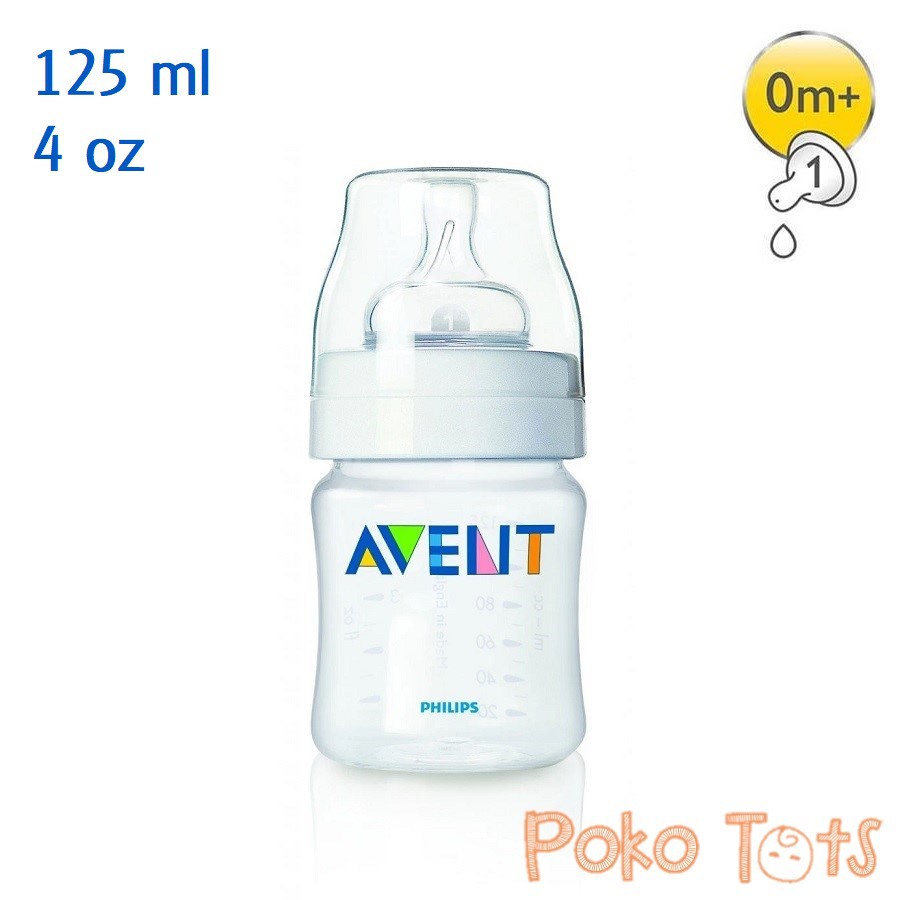 Philips Avent Classic Feeding Bottle 125ml Botol Susu WHS