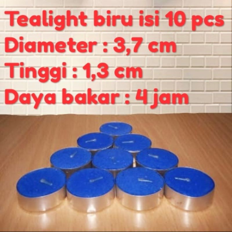 Lilin tealight / lilin dekorasi / lilin tablet isi 10 pcs