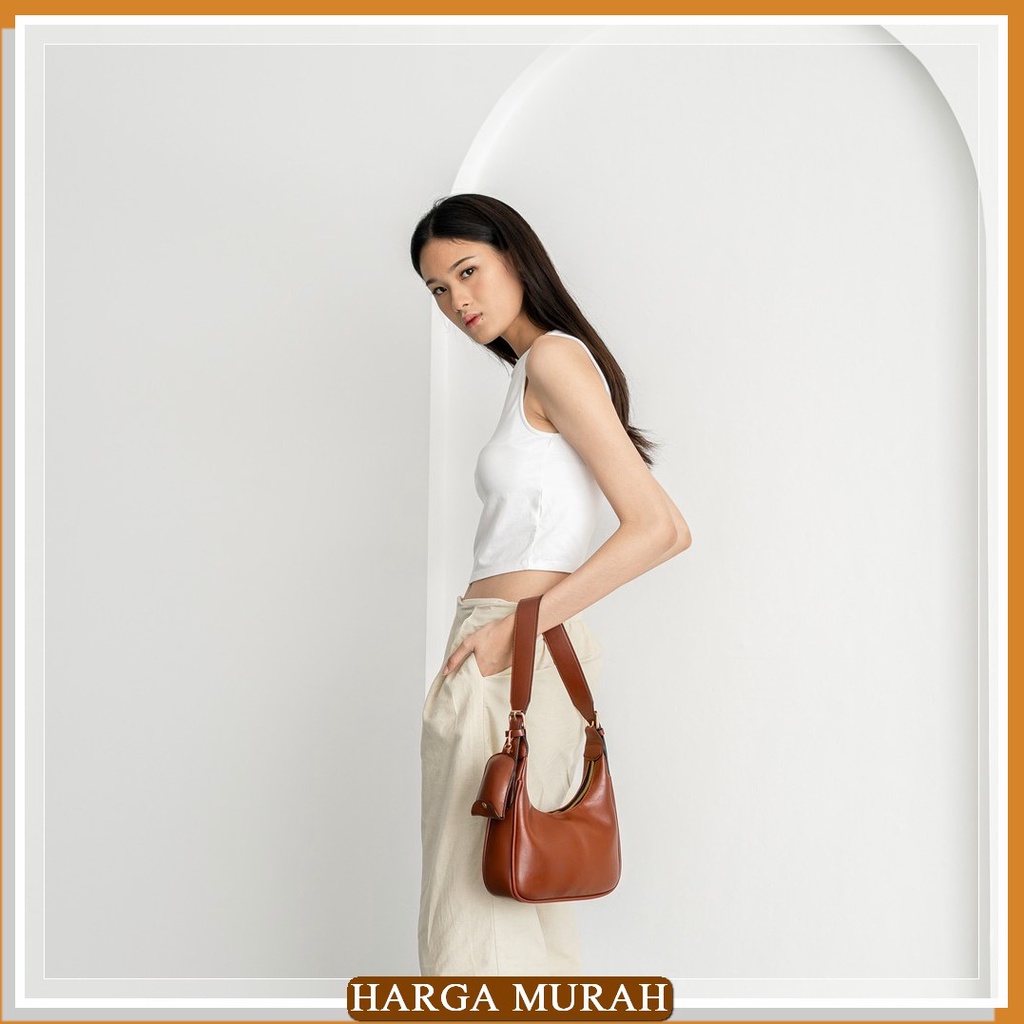 C297 Tas Selempang Wanita Import Batam Handbag Cewek Perempuan Mo AM716 Beliya Reni Bag Brown