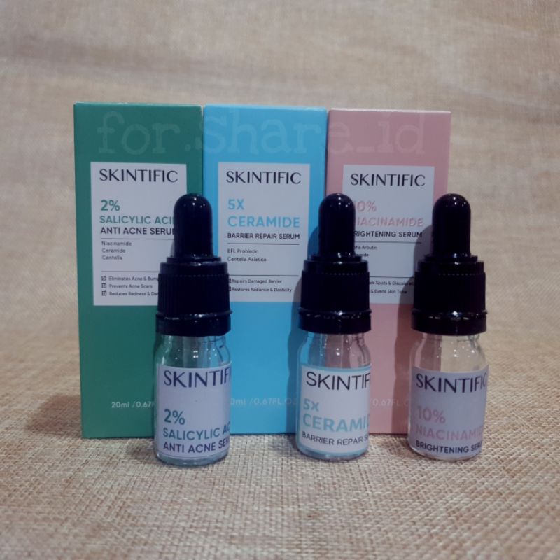 [SHARE] Skintific 10% Niacinamide Brightening Serum SHARE 2% Salicylic Acid Anti Acne SHARE SKINTIFI