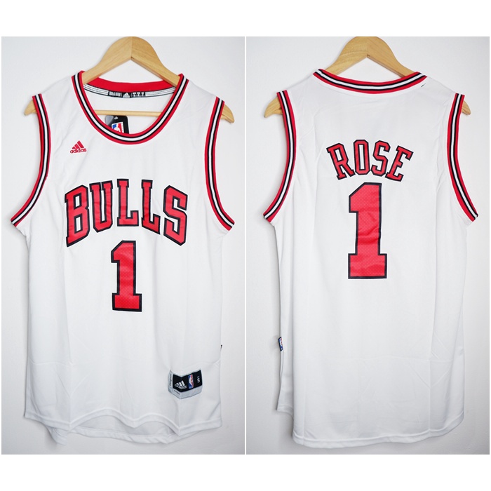 JERSEY BASKET NBA BULLS #1 DERRICK ROSE PUTIH 11/12