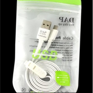 Kabel Data Android Kabel Charger Micro DAP ORIGINAL DM100 Kabel Casan V8 100cm 2.1A REAL