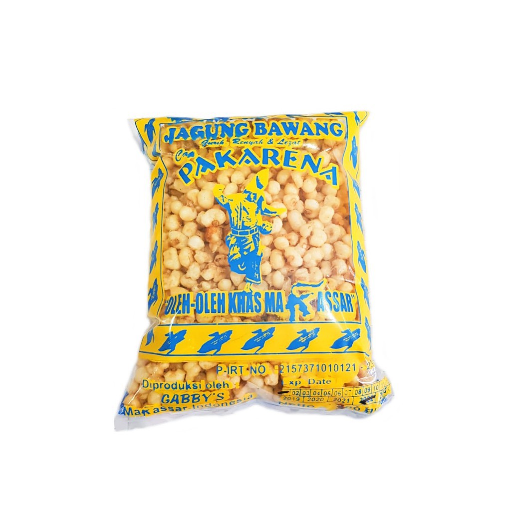 

Pakarena Snack Jagung Bawang 300g Oleh Oleh Khas Makassar