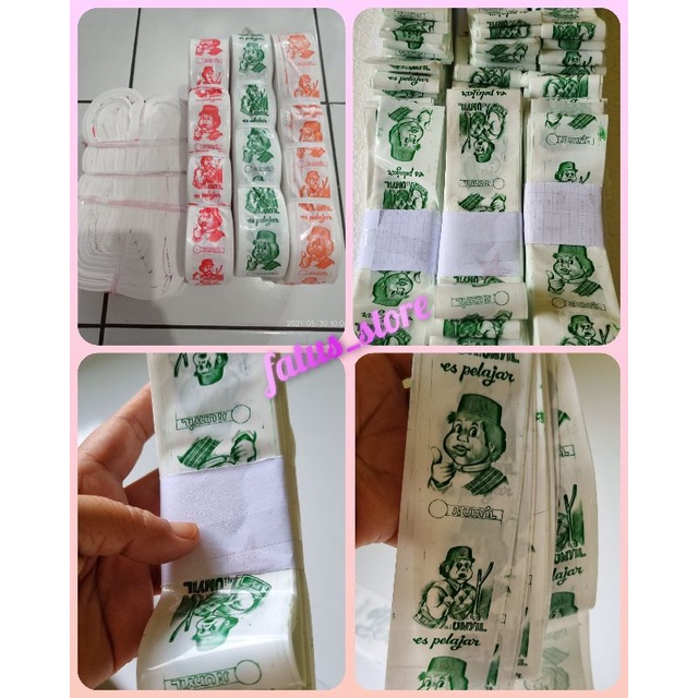 PLASTIK ES LILIN, PLASTIK ES POTONG UNYIL 25 M, 4cm