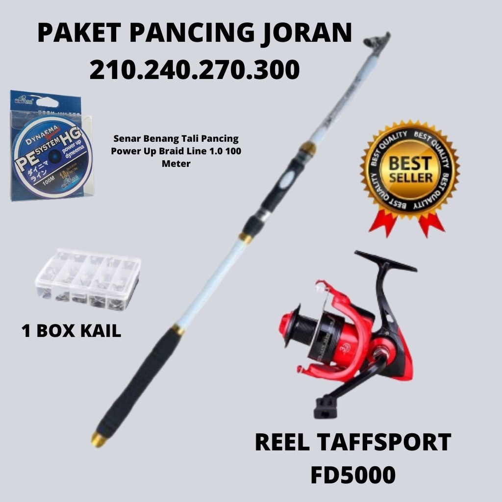 PANCING SET LENGKAP COD Joran carbon telescopic panjang 2,4M 2,7M 3M FREE REEL FD3000 FD5000 BONUS s