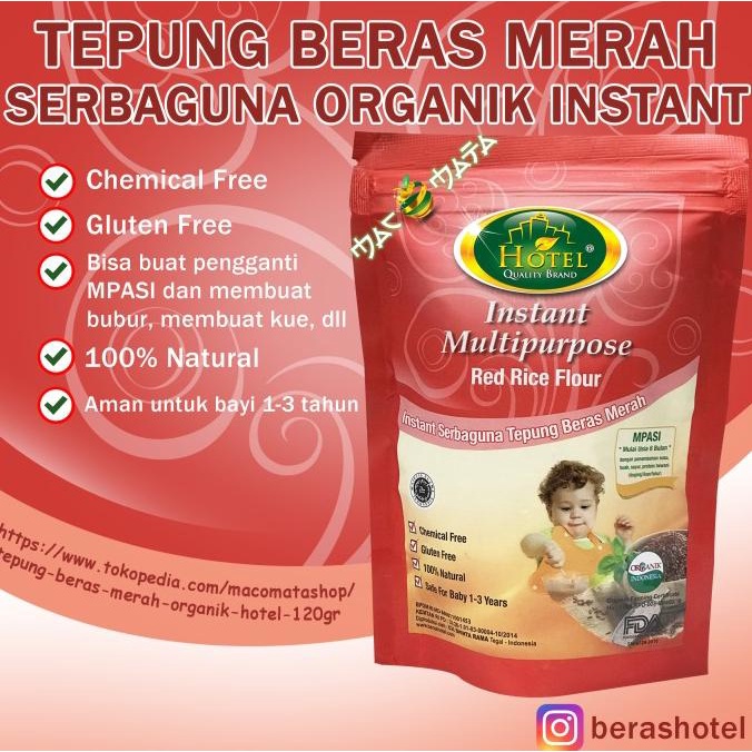 

Big Sale Tepung Beras Merah Organik HOTEL 120gr Big Sale