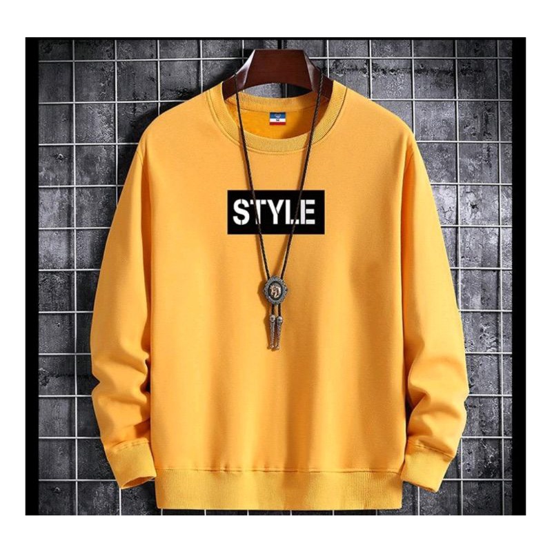 SWEATER CREWNECK PRIA STYLE/BASIC PRIA WANITA TERMURAH BAHAN PLEECE